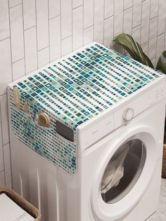 Органайзер "Иллюзия с зигзагами" на стиральную машину, 45x120 см Ambesonne