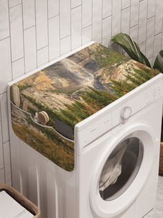 Органайзер "Ожидание зимы" на стиральную машину, 45x120 см Ambesonne