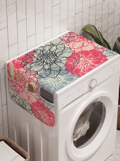 Органайзер "Цветочные пятна" на стиральную машину, 45x120 см Ambesonne