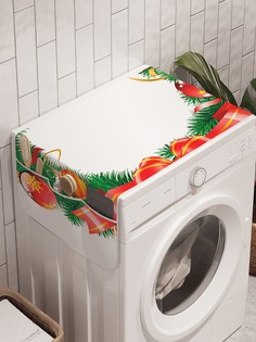 Органайзер "Веселый венок" на стиральную машину, 45x120 см Ambesonne