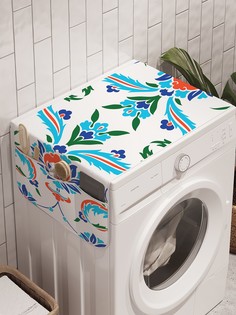 Органайзер "Культура народа" на стиральную машину, 45x120 см Ambesonne