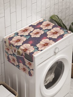 Органайзер "Цветочный ковер" на стиральную машину, 45x120 см Ambesonne