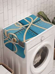 Органайзер "Беспорядочная веревка" на стиральную машину, 45x120 см Ambesonne