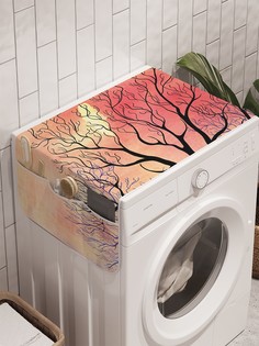 Органайзер "Полет любви" на стиральную машину, 45x120 см Ambesonne