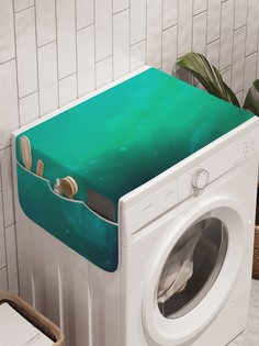 Органайзер "Простор для исследования" на стиральную машину, 45x120 см Ambesonne