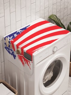 Органайзер "Смазанный флаг" на стиральную машину, 45x120 см Ambesonne