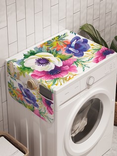 Органайзер "Апрельские букеты" на стиральную машину, 45x120 см Ambesonne