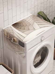 Органайзер "Поток мыслей" на стиральную машину, 45x120 см Ambesonne