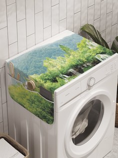 Органайзер "Скрытое озеро" на стиральную машину, 45x120 см Ambesonne