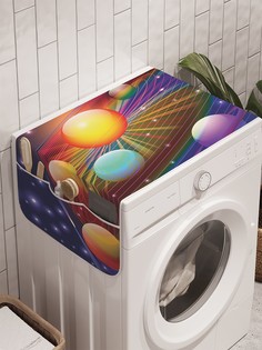 Органайзер "Краски солнечной системы" на стиральную машину, 45x120 см Ambesonne