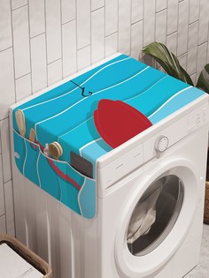 Органайзер "Грозный осьминог" на стиральную машину, 45x120 см Ambesonne