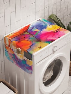 Органайзер "Духовный букет" на стиральную машину, 45x120 см Ambesonne