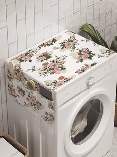 Органайзер "Город цветов" на стиральную машину, 45x120 см Ambesonne