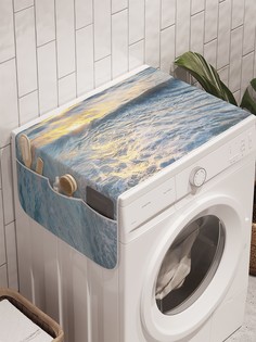 Органайзер "Игривое море" на стиральную машину, 45x120 см Ambesonne