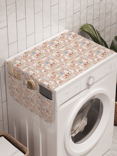 Органайзер "Артистичные коты" на стиральную машину, 45x120 см Ambesonne
