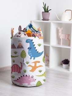 Корзина для игрушек JoyArty Цветные динозавры 35x50 см