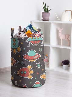 Корзина для игрушек JoyArty Космический транспорт 35x50 см