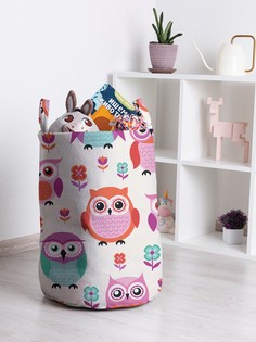 Корзина для игрушек JoyArty Воспитанные совы 35x50 см