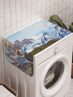 Органайзер "Облака летают по горам" на стиральную машину, 45x120 см Ambesonne