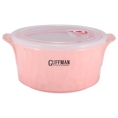 Керамический контейнер Guffman 2,2 л с вакуумной крышкой, розового цвета