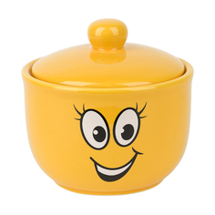 Сахарница керамическая Dolomite Smile, d 11,5 см, 450 мл