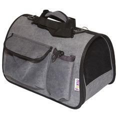 Сумка-переноска для животных FOXIE Colour 45x29x27см дымчато-серая