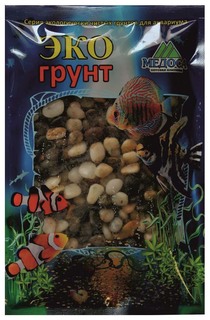 Грунт для аквариума ЭКОгрунт Галька Феодосия №2 10 - 15 мм 3,5 кг