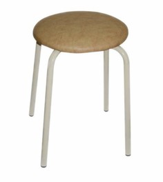 Табурет круглый Violet с мягким сиденьем, 30 x 30 x 48,5 см, бежевый