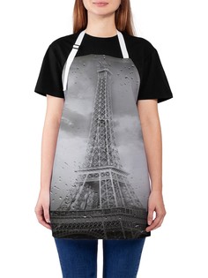 Фартук женский для готовки "Дождливый Париж", универсальный размер Joy Arty
