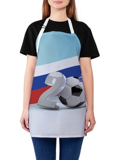 Фартук женский для готовки "Снежная Россия", универсальный размер Joy Arty