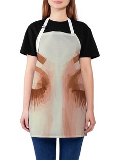 Фартук женский JoyArty для готовки "Закрытые глаза", универсальный размер