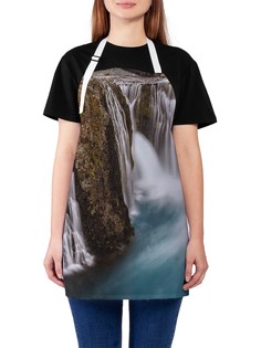 Фартук женский JoyArty для готовки "Красивый водопад", универсальный размер