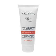 Гоммаж-эксфолиант KORA с энзимами папайи и граната 100 мл КОРА