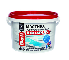 Мастика гидроизоляционная Dali Aquaplast, универсальная, акриловая, 2,5 л