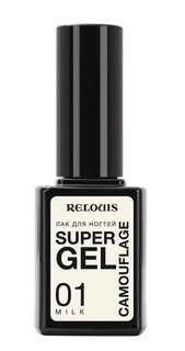 Лак для ногтей Relouis Super Gel Camouflage тон 01 milk
