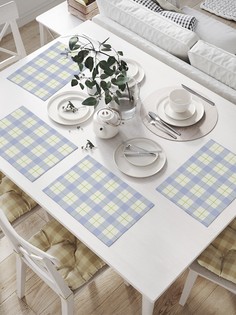 Комплект салфеток JoyArty "Клетчатая скатерть" для сервировки стола (32х46 см, 4 шт.)