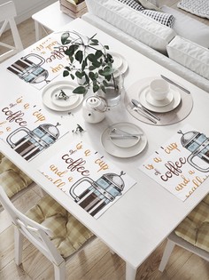 Сервировочные салфетки JoyArty "Счастье - это чашка кофе.." (32х46 см, 4 шт)