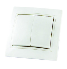 Выключатель TDM Таймыр СУ, 2 клавиши, 10А, бакелитовая основа, белый, SQ1814-0502