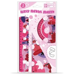 Набор гибких линеек , арт.52675/ 25 РОЗОВЫЙ Феникс+