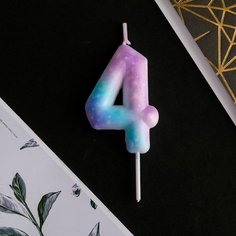 Свеча для торта !Available Disco Party Цифра 4 6882429