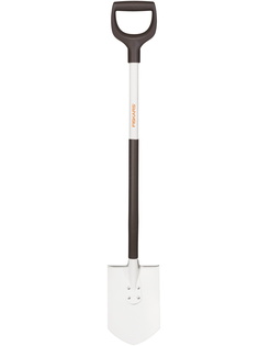 Лопата штыковая Fiskars 1019605 с черенком