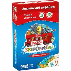 Развивающая настольная игра БАНДА УМНИКОВ Зверобуквы English, УМ043