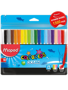 Набор фломастеров Maped Color Peps Ocean 18 цветов