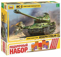 Набор подарочный модель для сборки Zvezda Советский танк Ис-2 Звезда