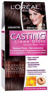 Краска для волос L`Oreal Paris Casting Creme Gloss Какао со льдом тон 412