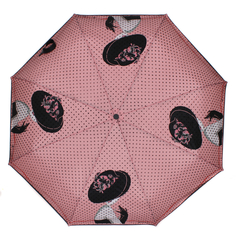 Зонт складной женский автоматический Flioraj 22005 FJ розовый