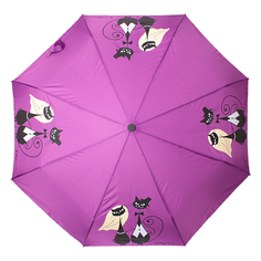 Зонт складной женский автоматический Flioraj 160404 FJ фиолетовый