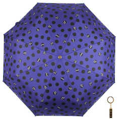 Зонт складной женский автоматический Flioraj 16052 FJ синий