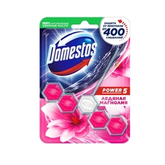 Domestos блок для очищения унитаза Domestos power 5 ледяная магнолия 55 г