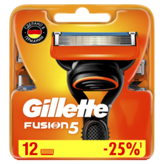 Сменные кассеты Gillette Fusion5 с 5 лезвиями 12 шт